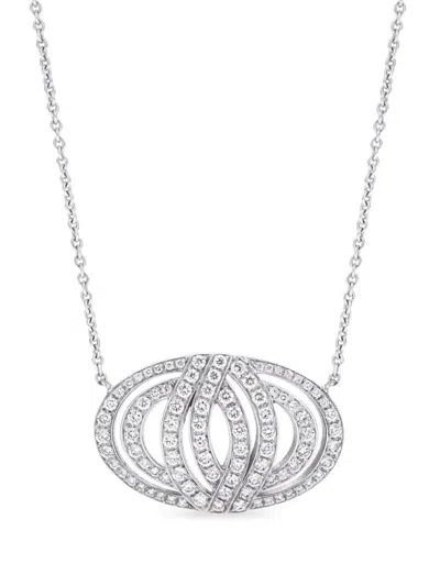 Lily Gabriella 18kt White Gold Infinitas Diamond Necklace In Metallic