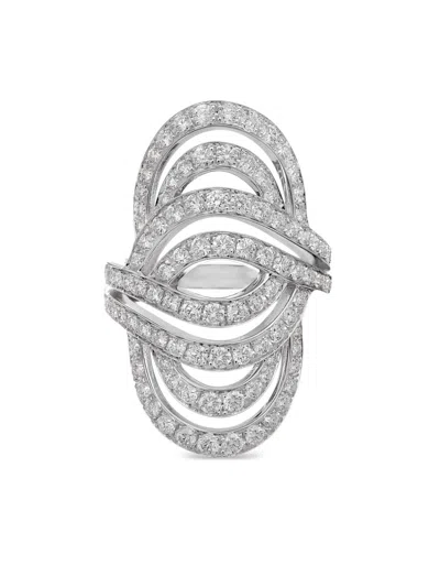 Lily Gabriella 18kt White Gold Infinitas Diamond Ring In Metallic