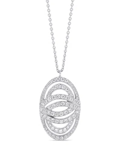Lily Gabriella 18kt White Gold Infinitas-pendant Diamond Necklace In Metallic