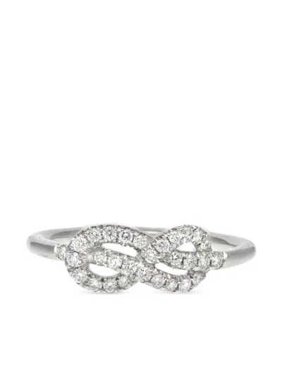 Lily Gabriella Forget Me Knot Ring In 银色