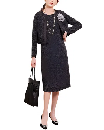 Lily Kim 2pc Blazer & Dress Set In Black
