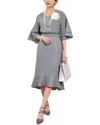 Lily Kim 2pc Blouse & Skirt Set In Grey
