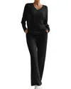 Lily Kim 2pc Pullover & Pant Set In Black