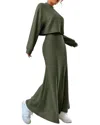 Lily Kim 2pc Sweater & Dress Set In Green