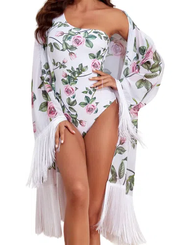 Lily Kim 2pc Swimsuit & Smock Set In Multi