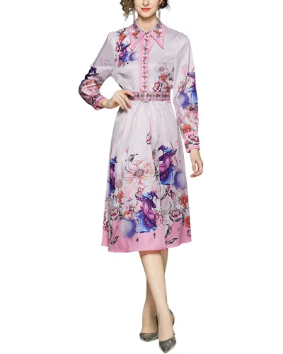 Lily Kim Dza Midi Dress In Multi