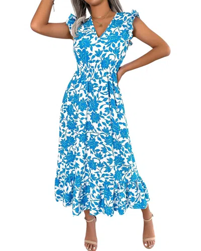 Lily Kim Maxi Dress In Blue