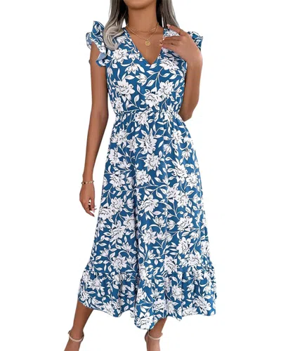 Lily Kim Maxi Dress In Blue