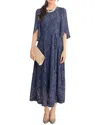 Lily Kim Maxi Dress In Blue