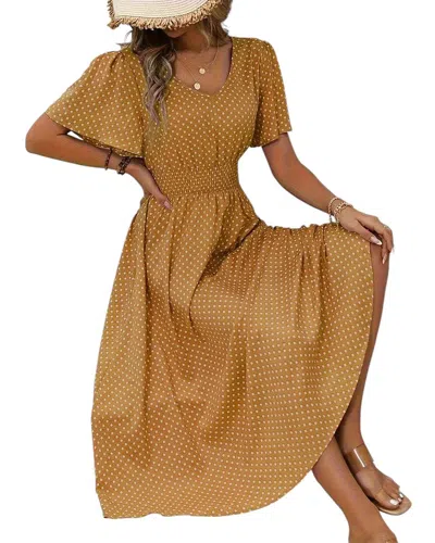 Lily Kim Maxi Dress In Brown