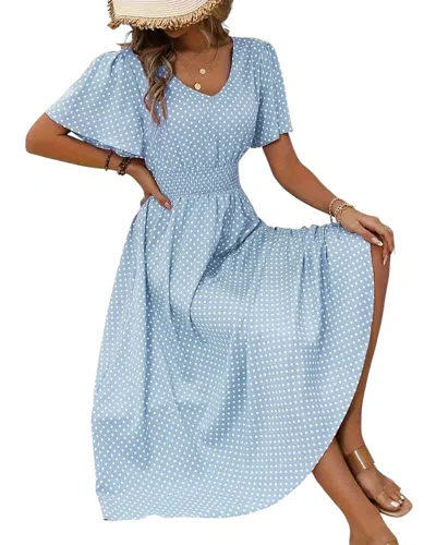 Lily Kim Maxi Dress In Light Blue