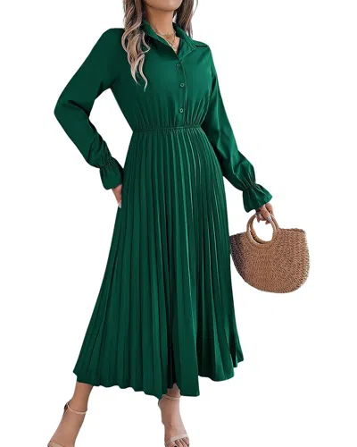 Lily Kim Midi Dress In Green