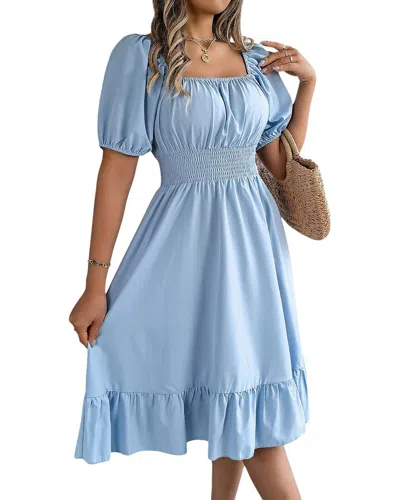 Lily Kim Midi Dress In Blue