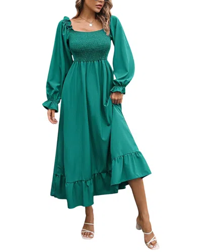 Lily Kim Midi Dress In Green
