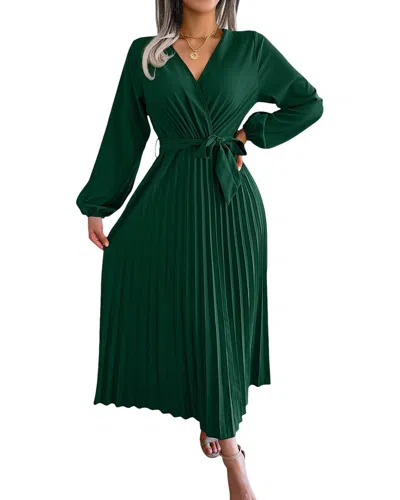 Lily Kim Midi Dress In Green