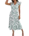 Lily Kim Midi Dress In Gray