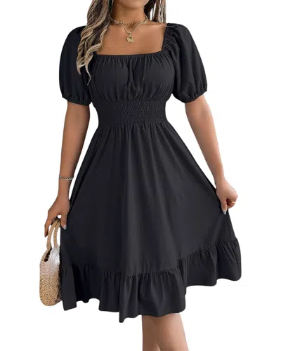 Lily Kim Midi Dress In Black