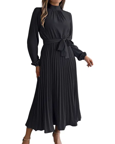 Lily Kim Midi Dress In Black
