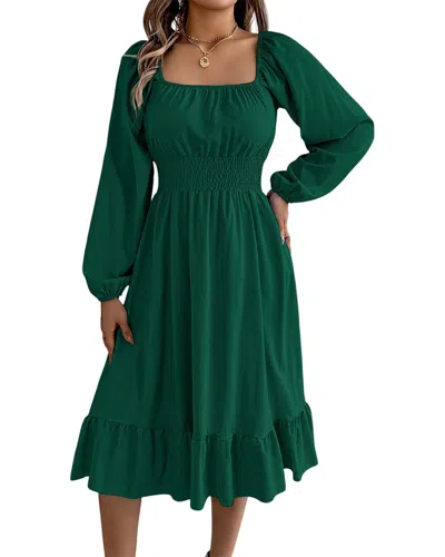 Lily Kim Midi Dress In Green