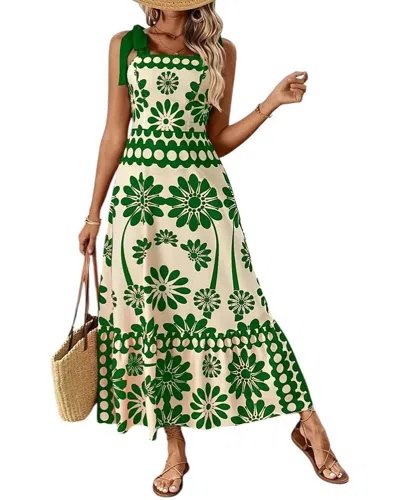 Lily Kim Midi Dress In Green