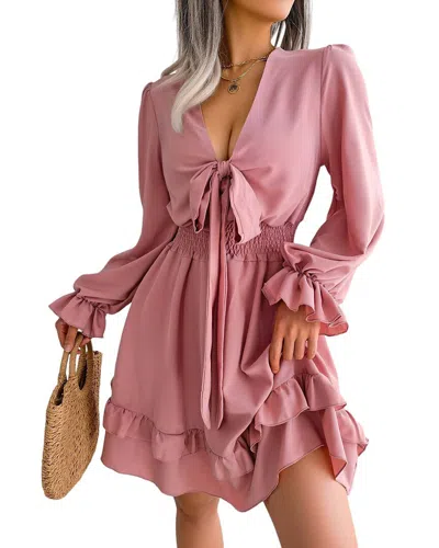 Lily Kim Mini Dress In Pink