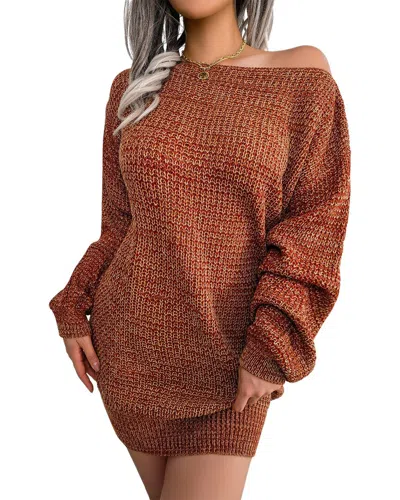 Lily Kim Mini Dress In Brown