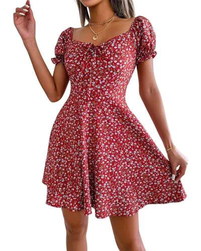Lily Kim Mini Dress In Red