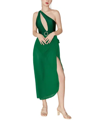 Lily Kim Set (swimsuit & Skirt) In Green