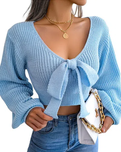 Lily Kim Sweater In Blue
