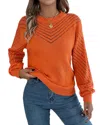 Lily Kim Sweater In Orange