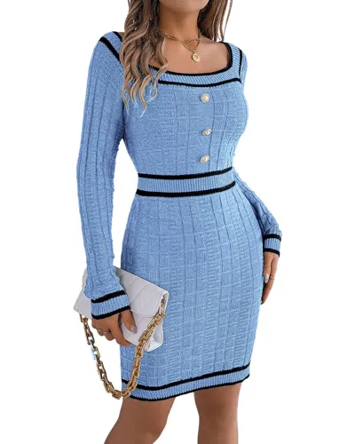 Lily Kim Sweaterdress In Blue