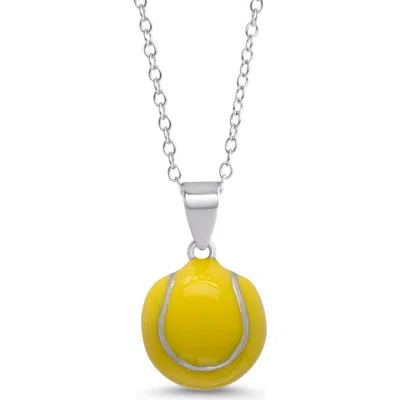 Lily Nily Kids'  3d Tennis Ball Necklace In Silver