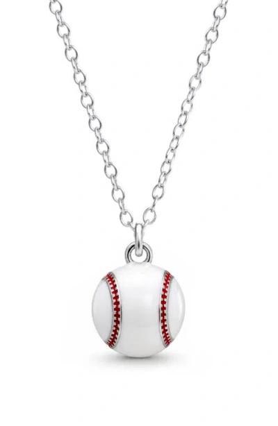 Lily Nily Kids' 3d Baseball Pendant Necklace In Metallic