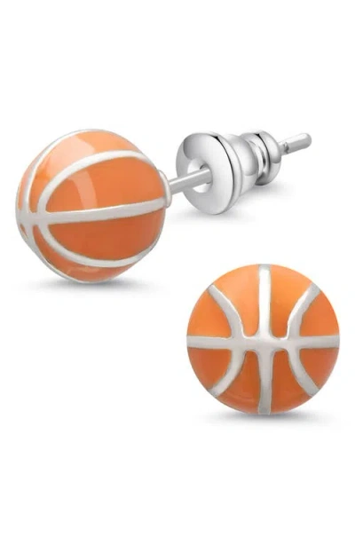 Lily Nily Kids' 3d Basketball Stud Earrings In Metallic