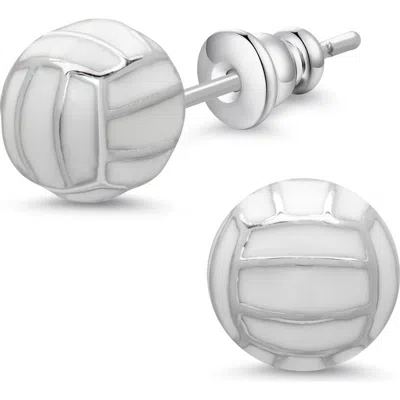 Lily Nily Kids' 3d Volleyball Stud Earrings In Metallic
