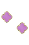 LILY NILY KIDS' CLOVER STUD EARRINGS