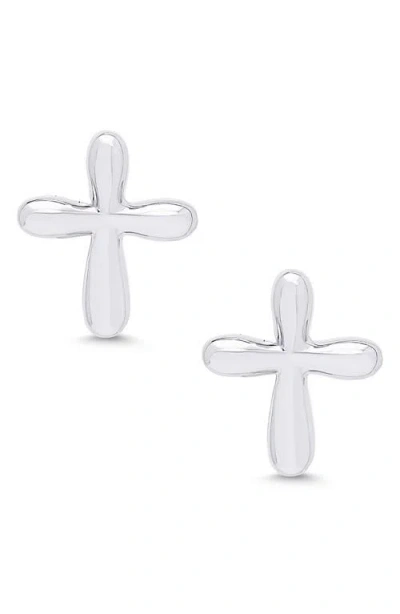 Lily Nily Kids' Cross Stud Earrings In Metallic