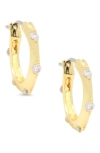 LILY NILY KIDS' CUBIC ZIRCONIA HOOP EARRINGS