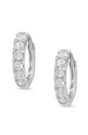 Lily Nily Kids' Cubic Zirconia Hoop Earrings In White