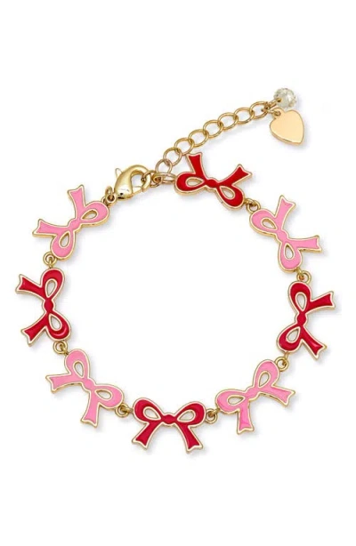 Lily Nily Kids' Flat Bow Bracelet In Multi