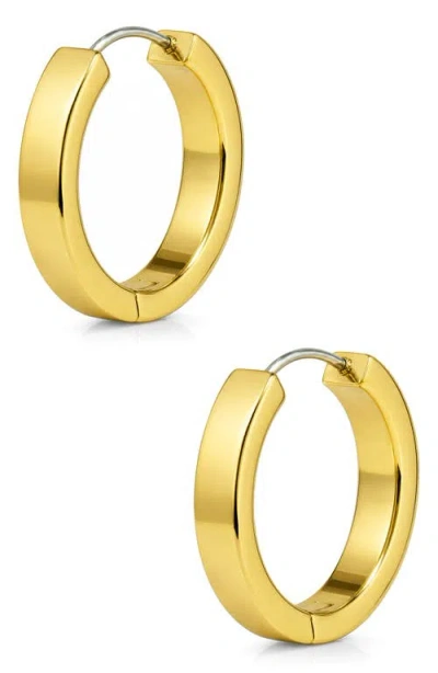 Lily Nily Kids' Flat Hoop Earrings In Blue