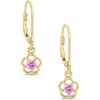 Lily Nily Kids' Flower Cubic Zirconia Drop Earrings In Gold