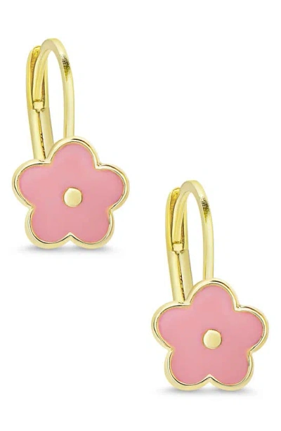 Lily Nily Kids' Flower Drop Earrings In Pink