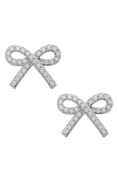 Lily Nily Kids' Pavé Bow Stud Earrings In Metallic