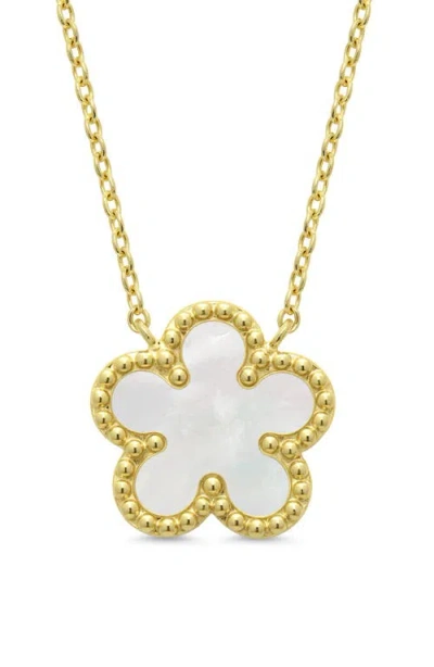 Lily Nily Kids'  Mop Flower Necklace In Gold
