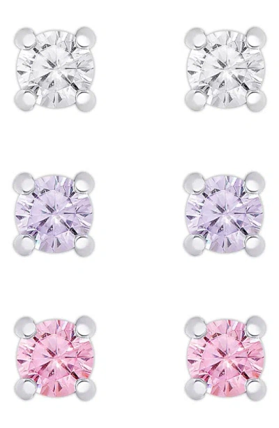 Lily Nily Kids' Pack Of 3 Stud Earrings In Silver