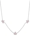 Lily Nily Tiara Frontal Necklace In Silver