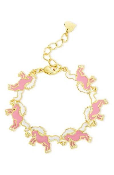 Lily Nily Kids' Unicorn Bracelet In Pink