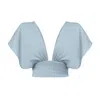 Lily Phellera Women's Amber Top In Glacier Blue In Blue