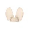 Lily Phellera Women's Amber Wrap Top In Angel Breath White In White